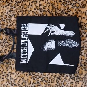 KILLSTAR LARGE TOTE "WITCH PLEASE" SKELETON WITH ATTITUDE